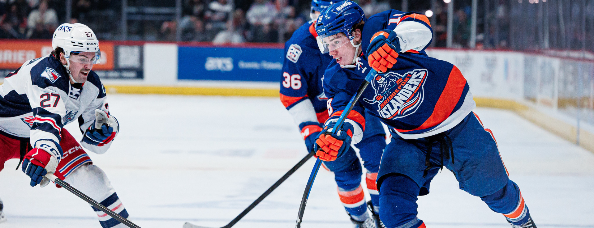 Drew’s Hat Trick Lifts Islanders Over Wolf Pack in Road Victory 