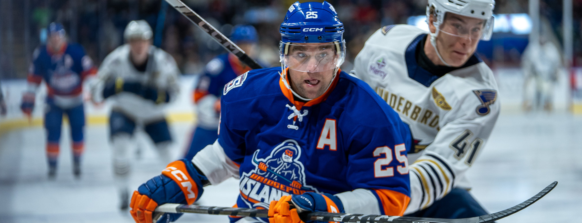 Larson Two Goal Night Lifts Isles to Victory Over Thunderbirds, 6-2