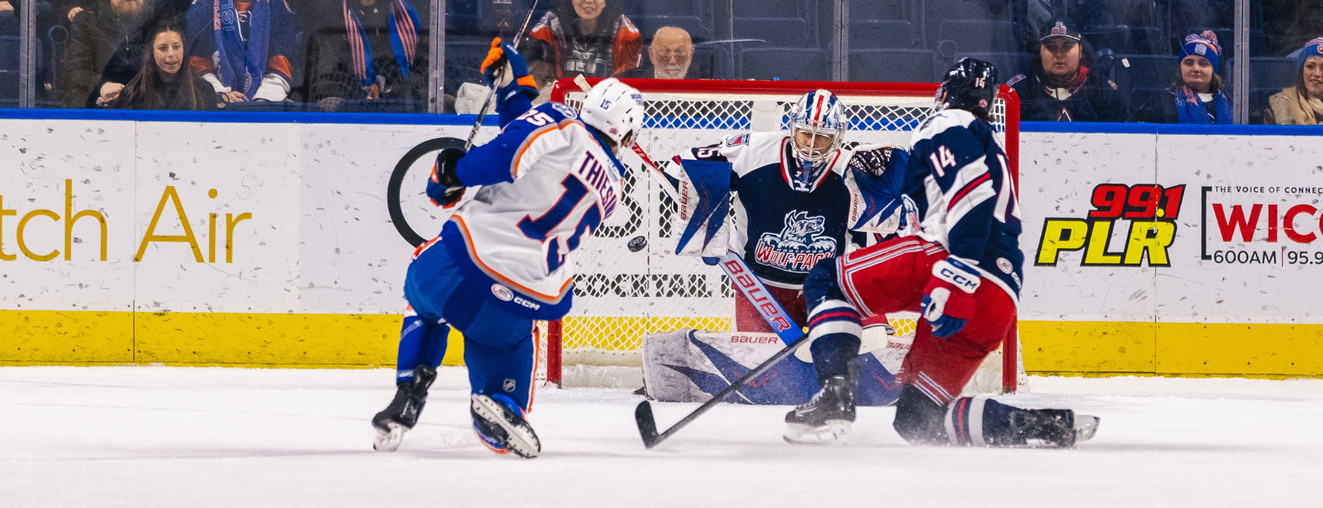 Offensive Outburst Leads Islanders Past Hartford, 6-2