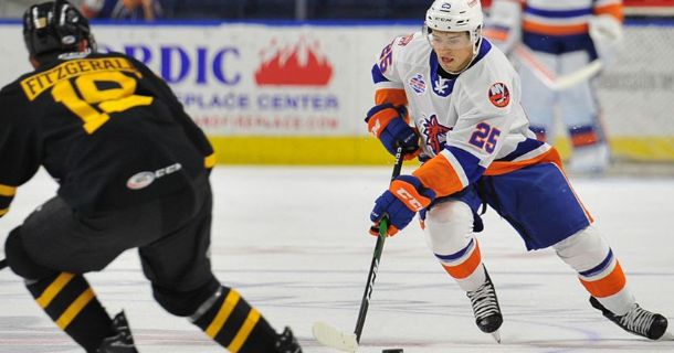 thumbnail Sound Tigers Face Bruins, B-Sens in 3-in-3